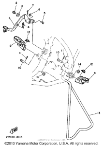 YZ125U Подножки