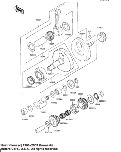 KZ250 Crankshaft / balancer