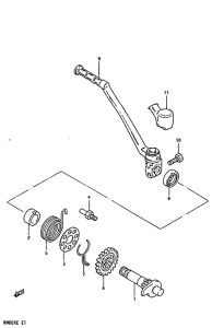 RM80 Ножной стартер