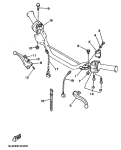 XTZ750 Handle switch. lever