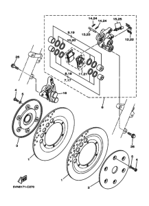 XV1700A XV17AS Передний суппорт