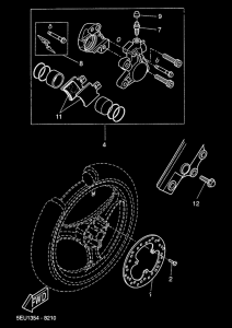 YH50 Передний суппорт