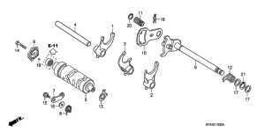  Вилка переключения передач