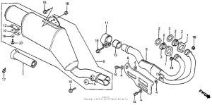 XR350R Muffler 83-84