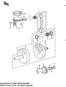 KDX450 Crankshaft / piston