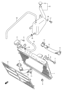 RG125 Радиатор