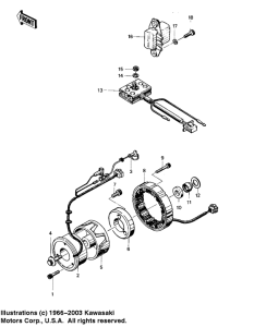 KZ400 Generator / regulator / rectifier