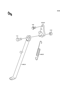 KX60 Подножка