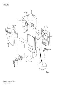 LS650 Обтекатель задний