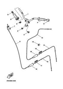 YQ50L Рулевой рычаг и кабель