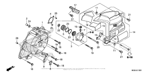 VFR1200F (DCT) Крышка генератора