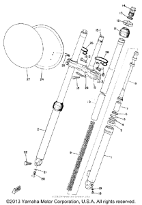 YZ360A Передняя вилка