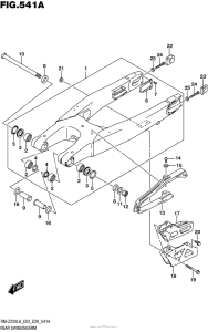 RM-Z250 Rear Swingingarm