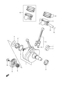 VZ800 Вал коленчатый