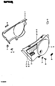 TS100 Обтекатель задний