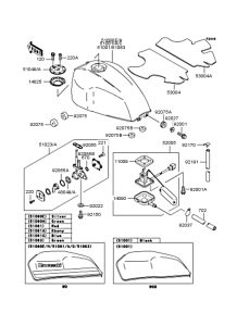 ZR400 Топливный бак