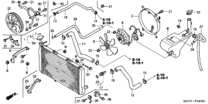 CBR1100XX Радиатор