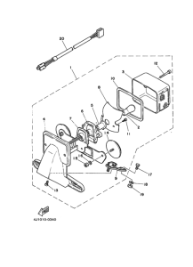 SR250 Габаритный задний фонарь