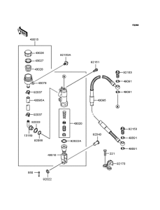 KX65 Задний торм цилиндр