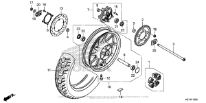 CMX300 Переднее колесо
