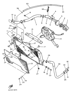 FZR1000 Radiator. hose