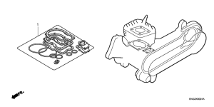 CR80RB Комплект прокладок