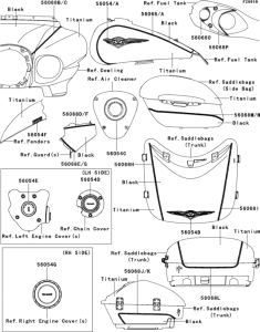 VN1700 Decals(titanium / black)(b9fa)