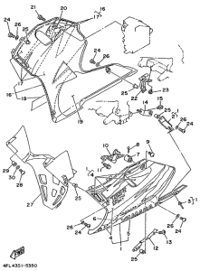 TZR125 Обтекатель 2
