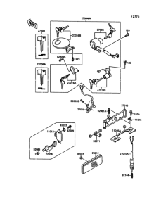 VN1500 Замок зажигания