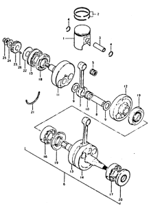 GT250 Вал коленчатый