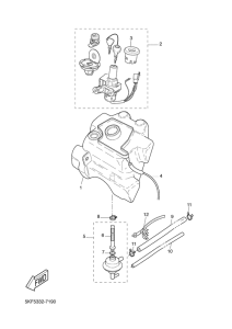 YQ50L Топливный бак