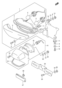 TL1000 Задний фонарь
