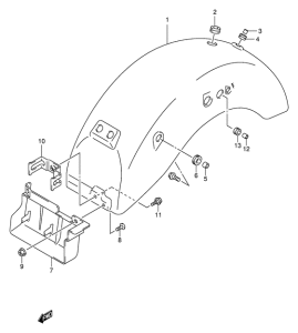 VL125 Заднее крыло