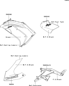 EX650 Decals(green)(eds)(cn)