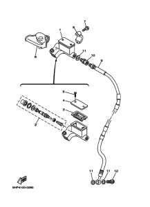 TTR125E Передний тормозной цилиндр
