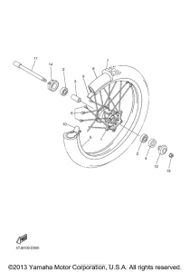 WR450F Переднее колесо