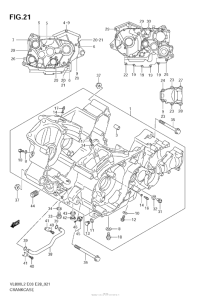 VZ800 Картер двигателя