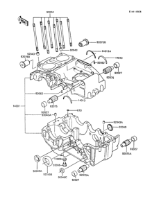 ER250 Картер двигателя