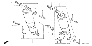 VTX1800C Rear cushion