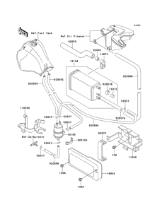 KL650 Испарительная система топлива