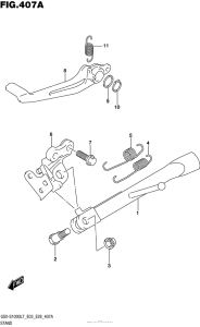 GSX-S1000 (ABS) Подножка