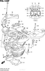 VL800T Cylinder Head (Rear) (Vl800Tl6 E33)