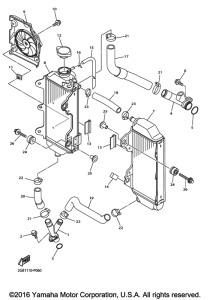 WR250F Радиатор и Патрубки