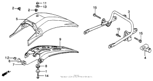 XL250R Rear fender 82-83