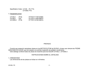 UH125 Catalog preface