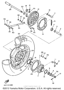 XV1000NC Переднее колесо