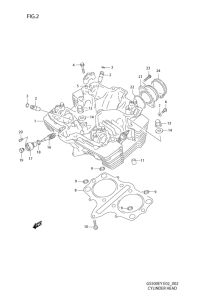 GS500 Головка цилиндров