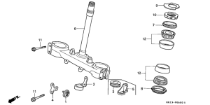 XR250R Траверса нижняя