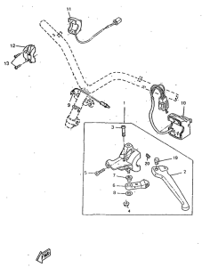 CW50RS Handle switch. lever