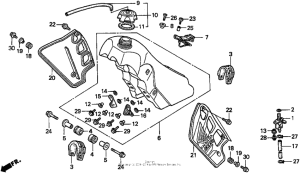 CR500R Топливный бак